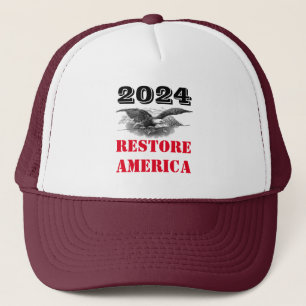 Casquette 2024 Election Restore America Trucker Hat