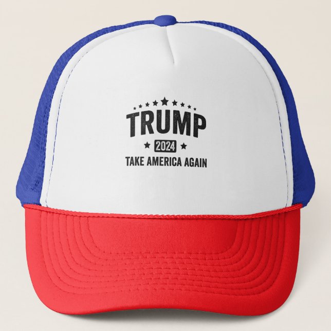 Casquette 2024 Trump reprend l'Amérique patriotique américai (Devant)