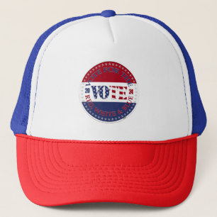 Casquette 2024 Vote Pour Le Drapeau Rouge, Bleu Blanc États-