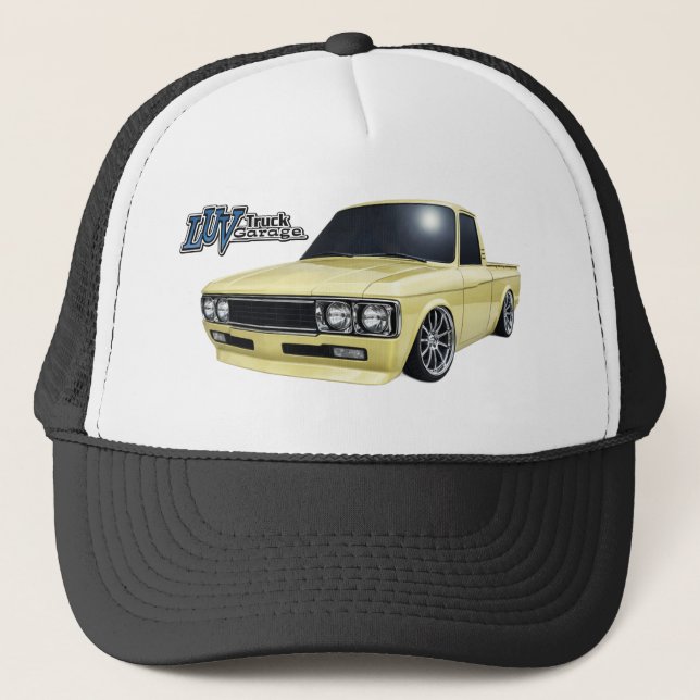 Casquette 2026 Luv Truck Garage Trucker Hat with  Yellow Luv (Devant)