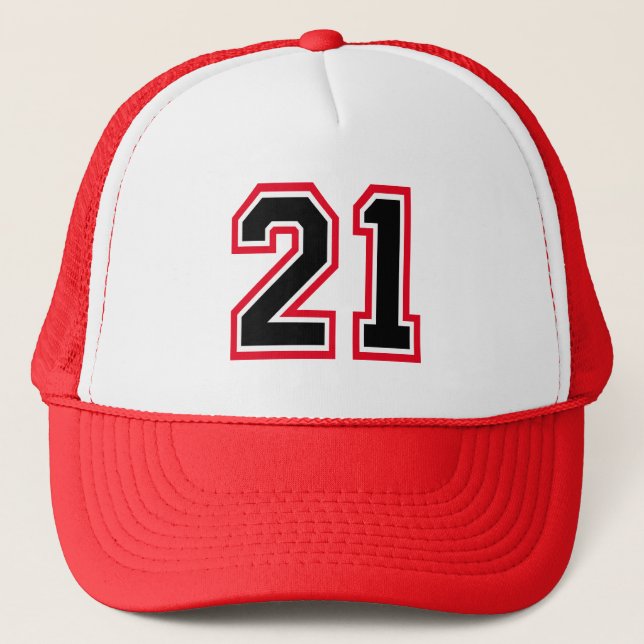 Casquette 21e Anniversaire Chapeau de camion (Devant)