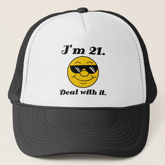 Casquette 21e anniversaire Gag cadeau (Devant)