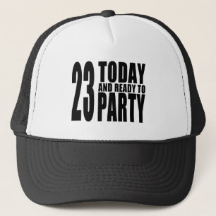 Casquette 23ème Fêtes d'anniversaire : 23 aujourd'hui et