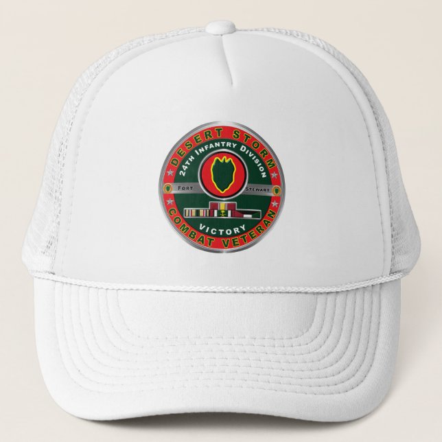 Casquette 24e division d'infanterie Desert Storm (Devant)