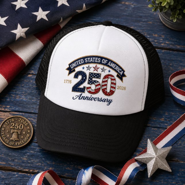 Casquette 250e anniversaire américain 1776-2026 (Créateur téléchargé)