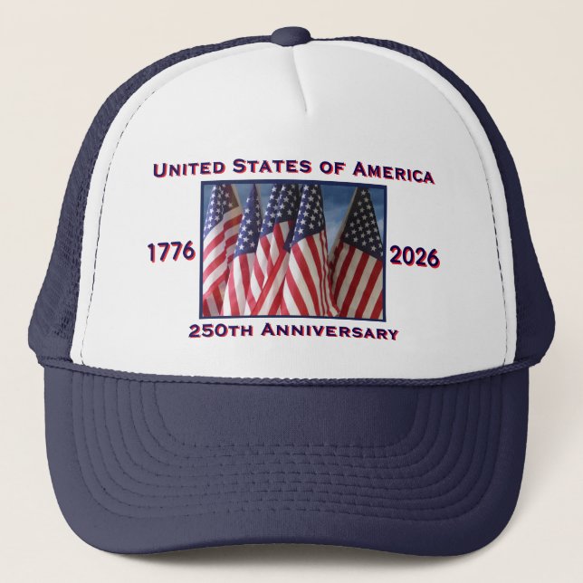 Casquette 250e anniversaire USA Patriotic Dark Blue (Devant)