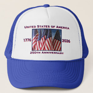 Casquette 250e anniversaire USA Patriotique Royal Blue