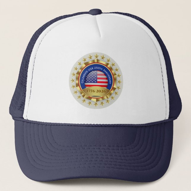 Casquette 250th Anniversary USA Patriotic | 1776–2026 (Devant)