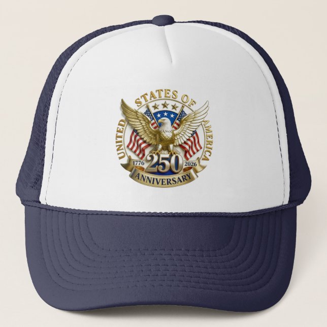 Casquette 250th Anniversary USA Patriotic | 1776–2026 (Devant)