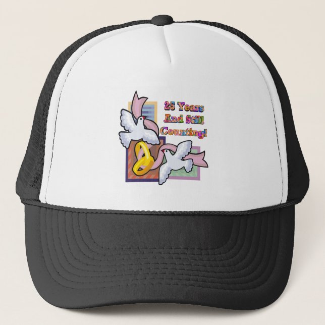 Casquette 25ème anniversaire de mariage gw (Devant)