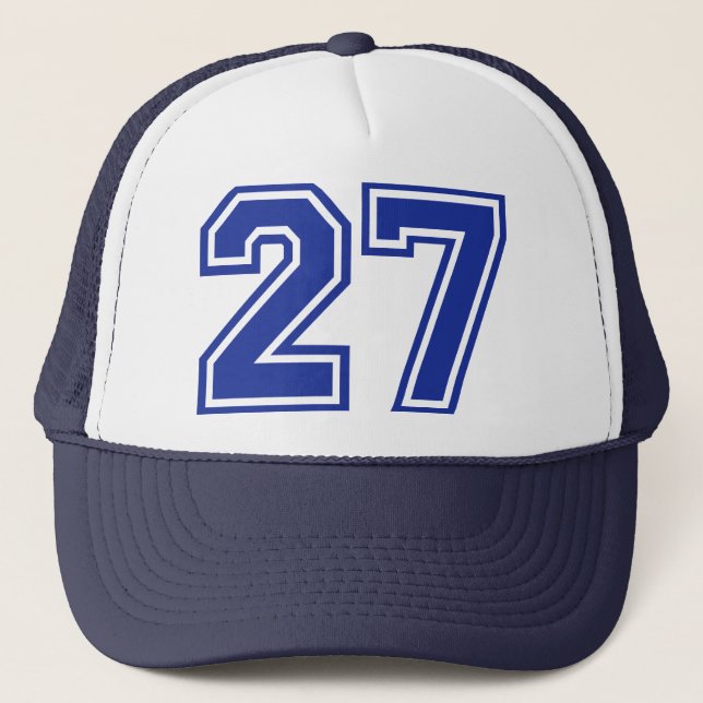 Casquette 27 - nombre (Devant)