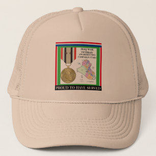 CASQUETTE 2 ÉTOILES DE CAMPAGNE VÉTÉRAN DE GUERRE IRAK