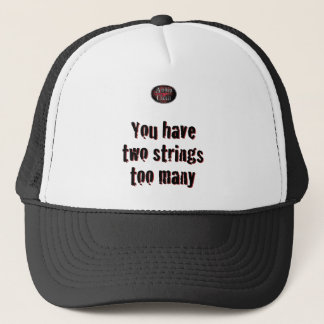 Casquette 2 ficelles sur le blanc