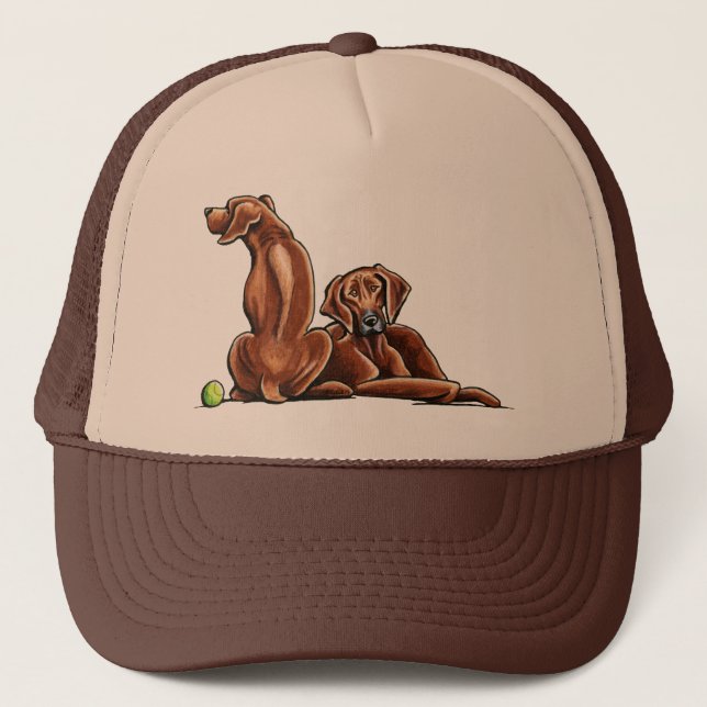 Casquette 2 Rhodesian Ridgebacks (Devant)