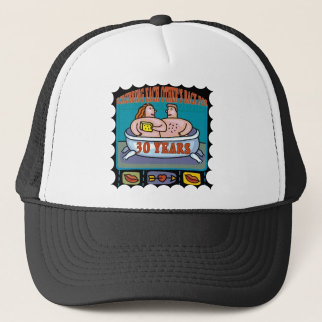 Casquette 30ème Cadeaux d'anniversaire de mariage (Devant)
