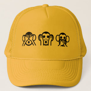 Casquette 3 singes sages Emoji