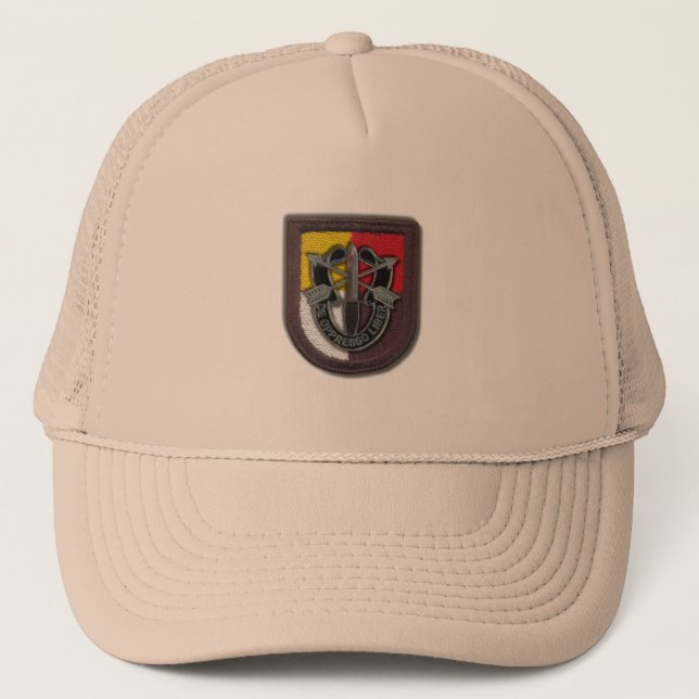 Casquette 3e groupe des forces spéciales flash crête irak vé (Devant)