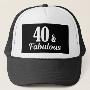 Casquette 40e anniversaire 40 et fabuleux