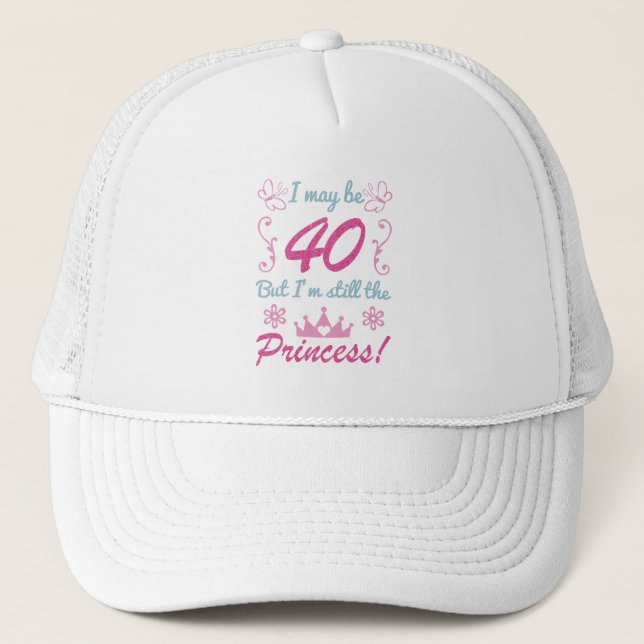 Casquette 40e anniversaire de la princesse (Devant)