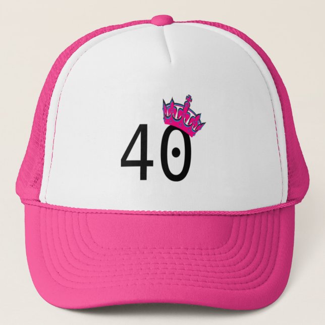 Casquette 40e anniversaire Princesse (Devant)