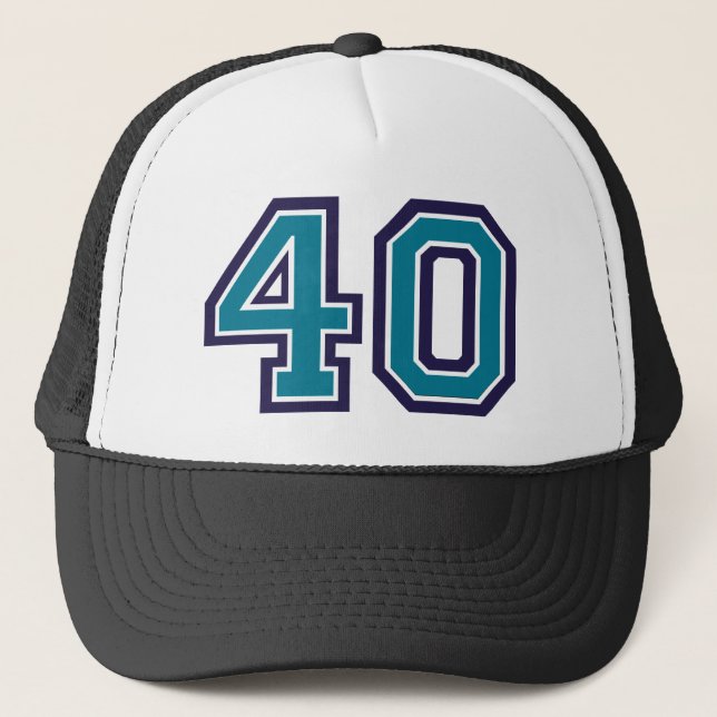 Casquette 40e anniversaire Turquoise (Devant)