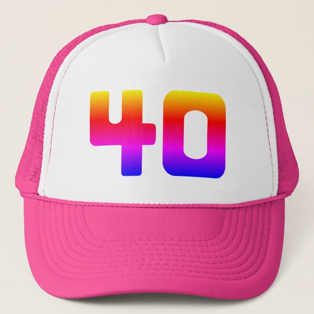 Casquette 40e fête de la fierté d'anniversaire (Devant)