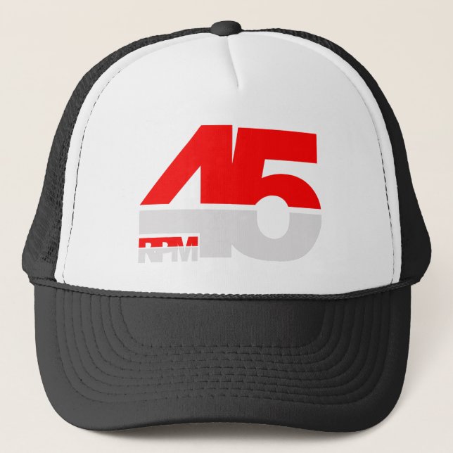 Casquette 45 t/mn - Jockey de disque de Tourne-disque de (Devant)