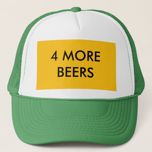 Casquette 4 bières de plus (Devant)