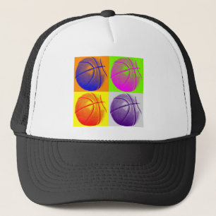 Casquette 4 couleurs Pop Art Basketball