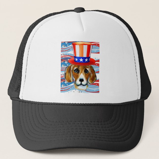 Casquette 4 juillet Beagle (Devant)
