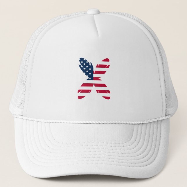 Casquette 4 juillet patriotique américaine (Devant)