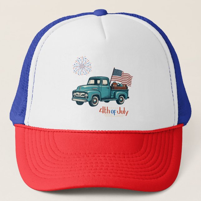 Casquette 4 juillet rustique/vintage (Devant)