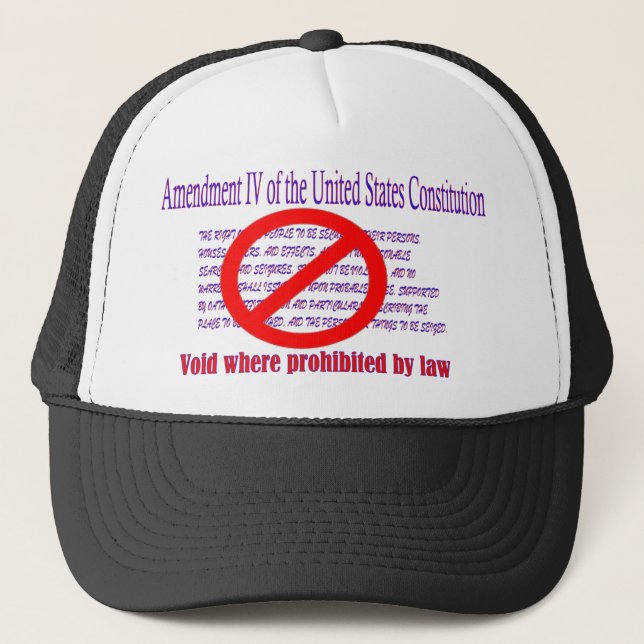 Casquette 4e amendement - annulé lorsque la loi l'interdit (Devant)