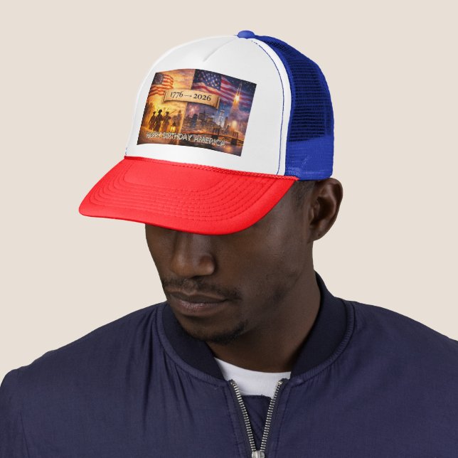 Casquette 4th of July America 1776 to 2026 USA 250th Party (En situation)