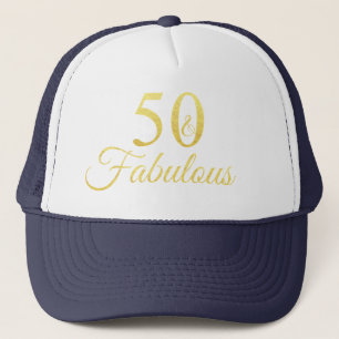 Casquette 50 & Fabulous Gold Script 50e anniversaire