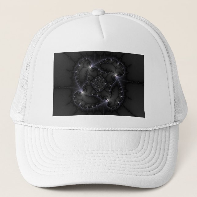 Casquette 50 Nuances De Gris - Art Fractal (Devant)