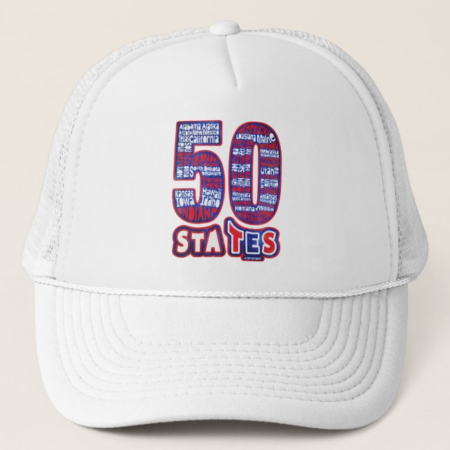 CASQUETTE 50 STATES UTILISE (Devant)