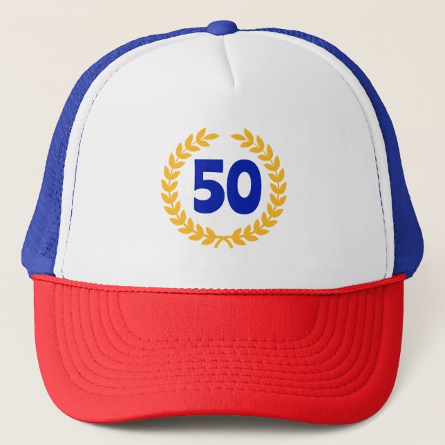 Casquette 50e anniversaire Personnalisé (Devant)