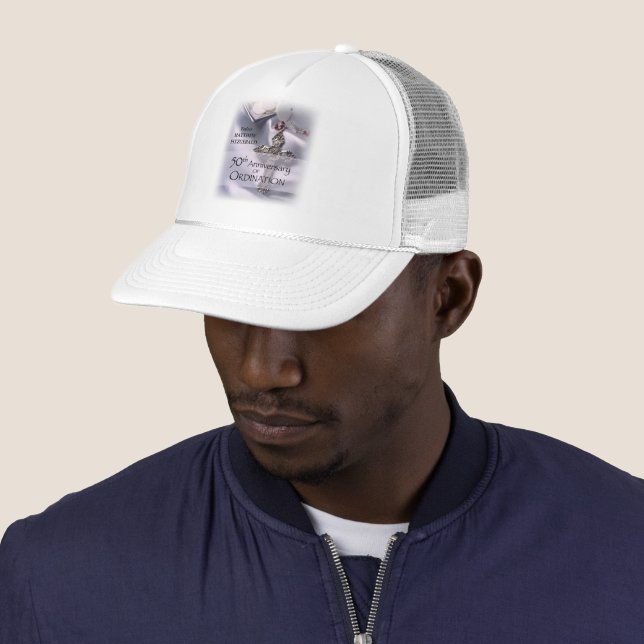 Casquette 50e personnalisation Nom de l'ordre Anniversaire C (En situation)