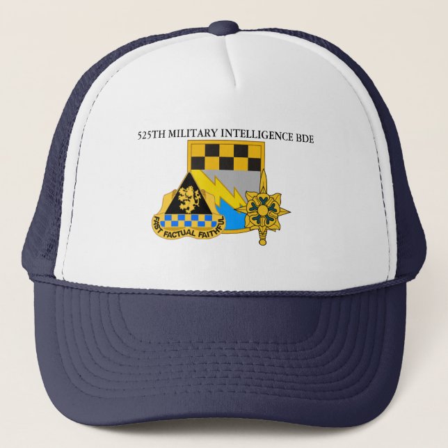 CASQUETTE 525E BRIGADE DE RENSEIGNEMENT MILITAIRE (Devant)