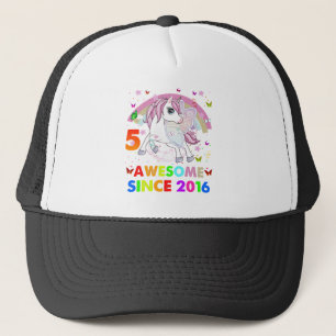 Casquette 5 Ans Unicorn Cutie 5e Anniversaire Girl Unicor