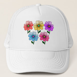 Casquette 5 Fleurs de couleur