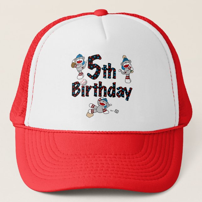 Casquette 5ème Anniversaire de base-ball de singe de (Devant)