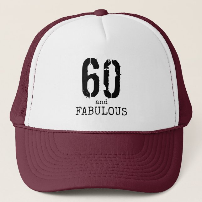 CASQUETTE 60 ET FABULEUX PERSONNALISÉ (Devant)