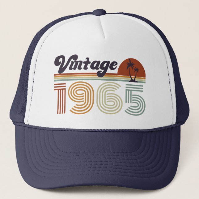 Casquette 60e anniversaire de Retro, Vintage 1965 (Devant)