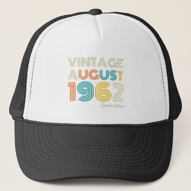 Casquette 60e anniversaire Vintage août 1972 Edition limitée (Devant)