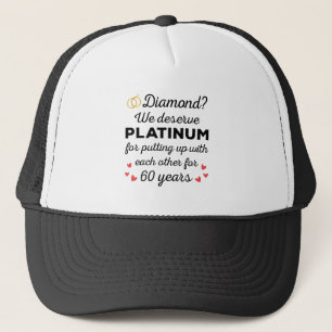 Casquette 60ème anniversaire du Mariage I - Diamond Funny Co