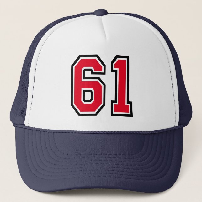 Casquette 61e Anniversaire Chapeau de camion (Devant)