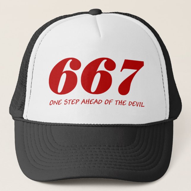 Casquette 667 - Un step Ahead Of The Devil (Devant)