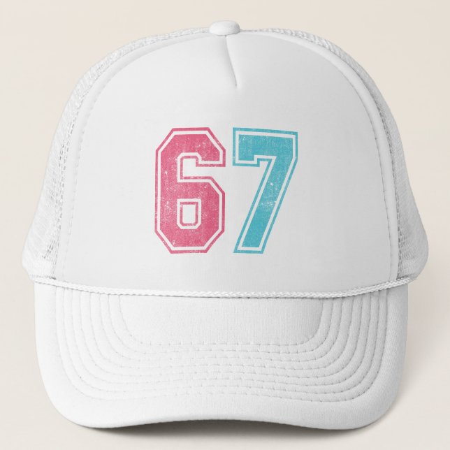 Casquette 67 Mème amusant Six Sept Gen Alpha (Devant)